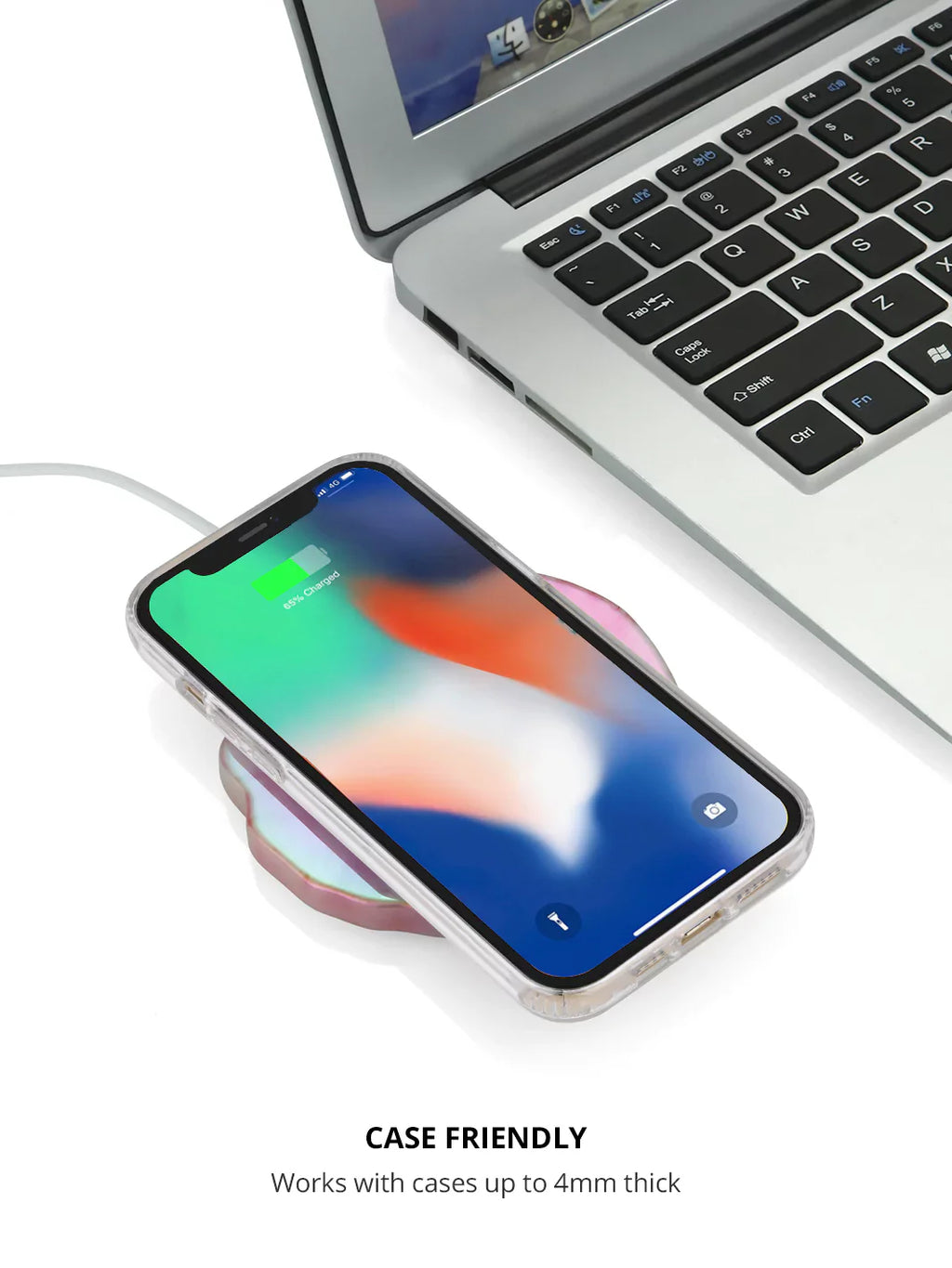 Rose Quartz Holographic Wireless Charger