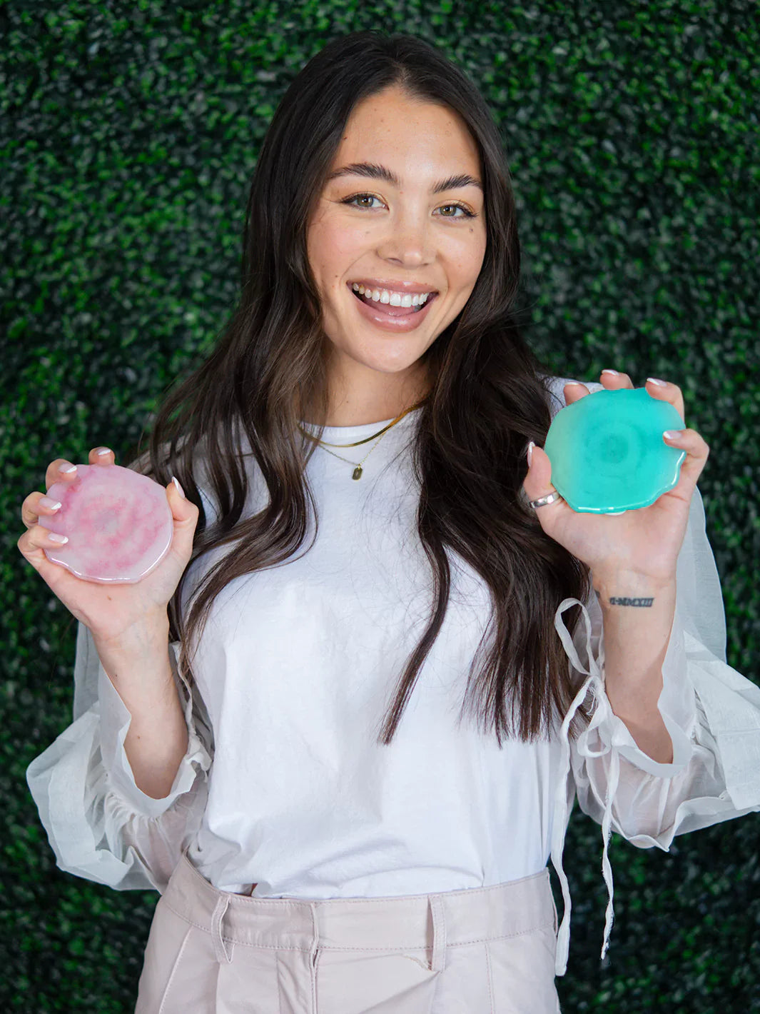 Aqua Crystal Holographic Wireless Charger