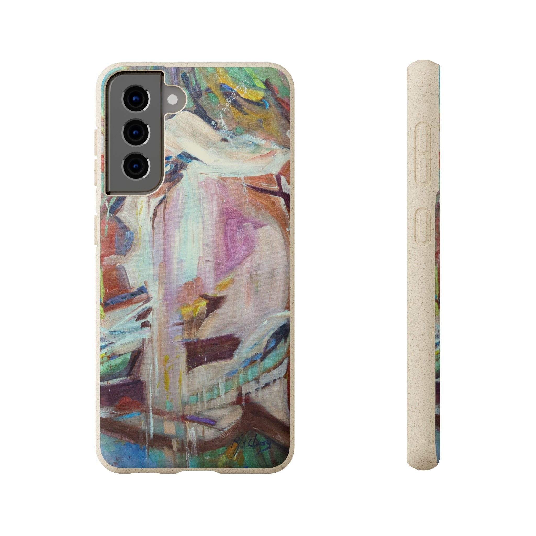 Biodegradable Phone Case with 'All Seasons' Abstract Original Artwork by Barbara Cleary