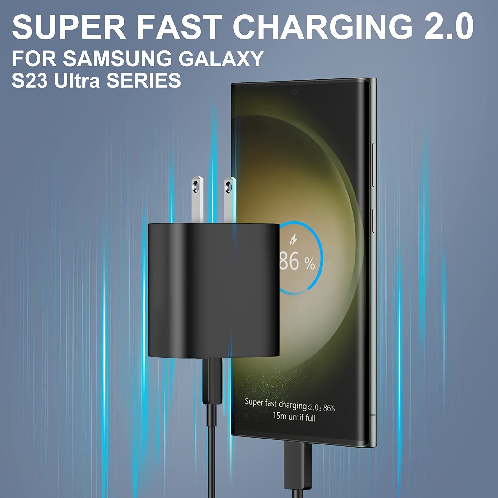 For Samsung Charger USB-C Super Fast Charger with 4FT Type C Charging Cable Cord Charger for Samsung Galaxy S23 Ultra/S23/S23+/S22/S22 Ultra/S22+/S21, Z Fold 5/Z Fild 5, Galaxy Tab S8/S8+/S7/S7+,