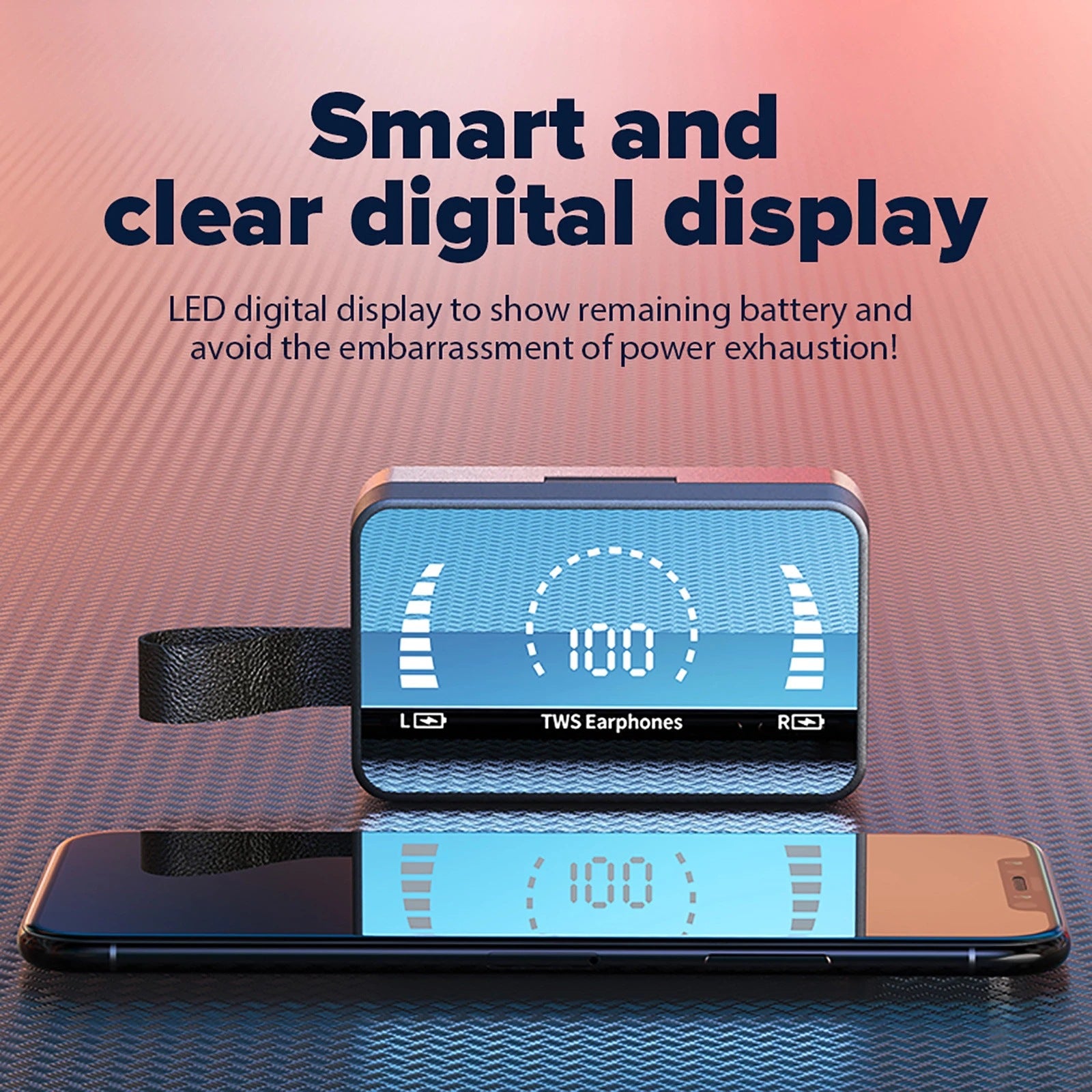 New Private Model H3 Mirror Digital Display Touch Touch Bluetooth Headset 5.1 Large Capacity Power Bank S20