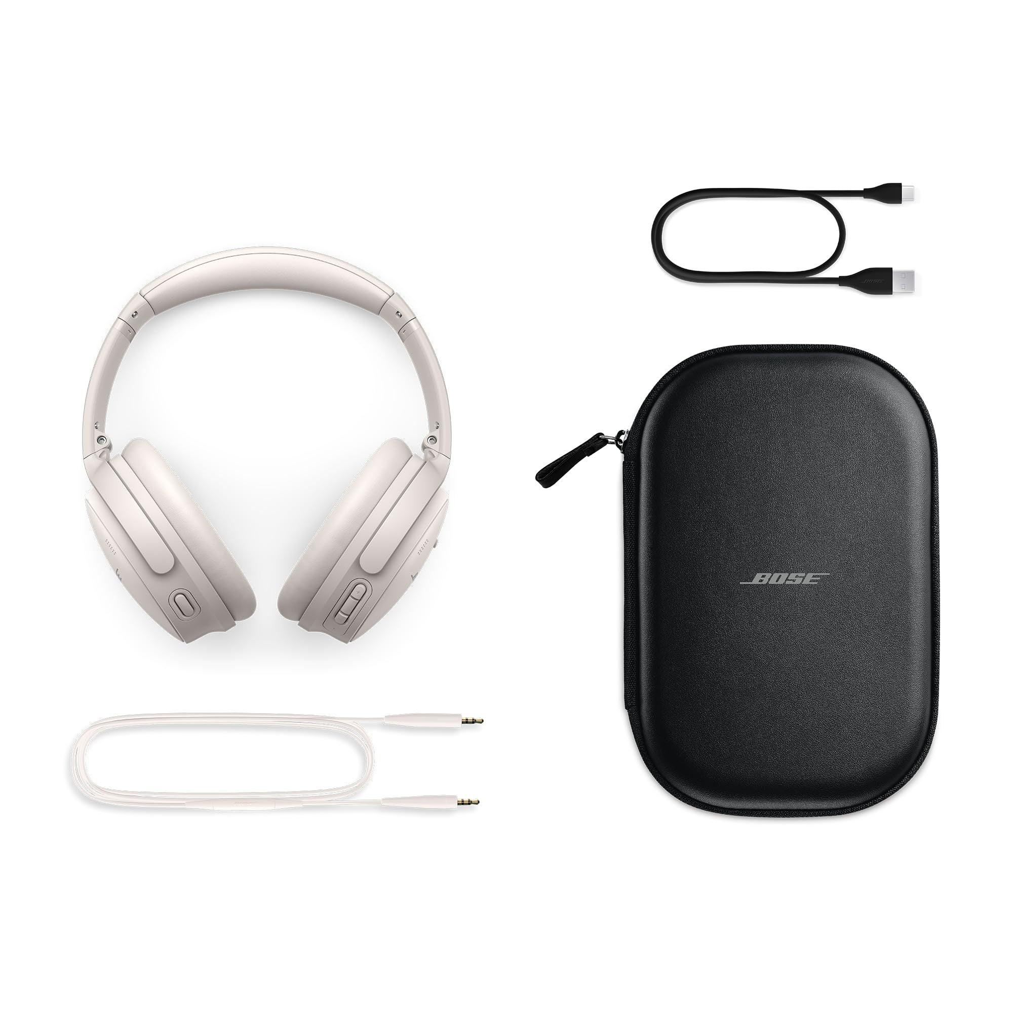 Bose QuietComfort Bluetooth Headphones, Wireless Headphones with Active Over Ear Noise Cancelling and Mic, Deep Bass, Up to 24 Hours of Playtime - Best for Christmas, Perfect Birthday Gift for Women and Men