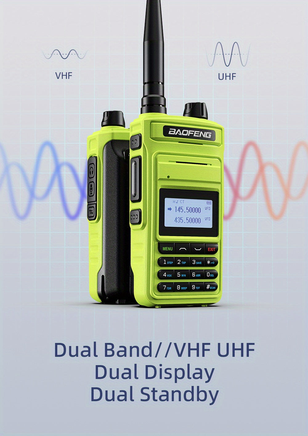 2023 BAOFENG New UV999 Pro Max 10W V2 Professional 999 Channels Walkie Talkie Type-C Fast Charger Long Range Dual Band UHF VHF Two Way Radio Upgrade Handheld Transceiver