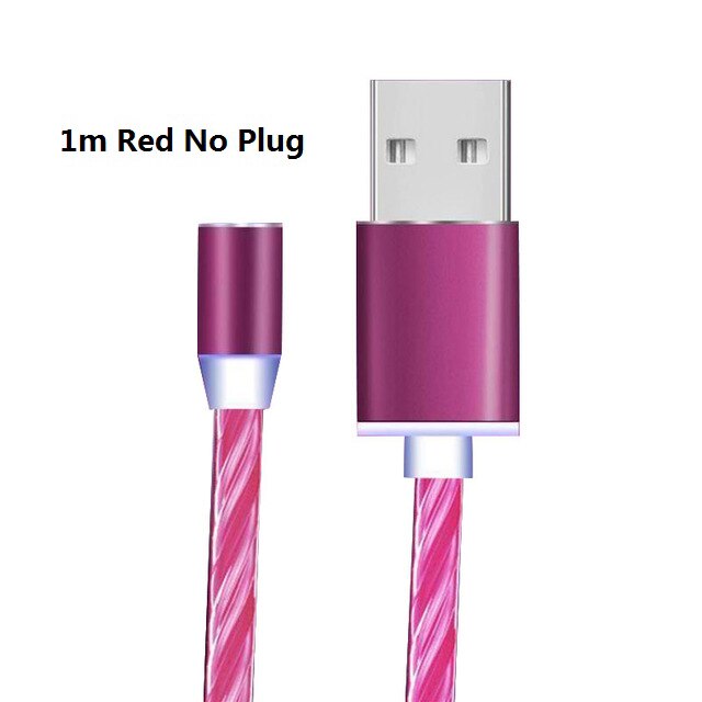 Colorful LED Light Type-C USB Cable for Samsung Fast Charging Cable for Xiaomi Redmi Note  Magnetic Cable Cord Universal Cables