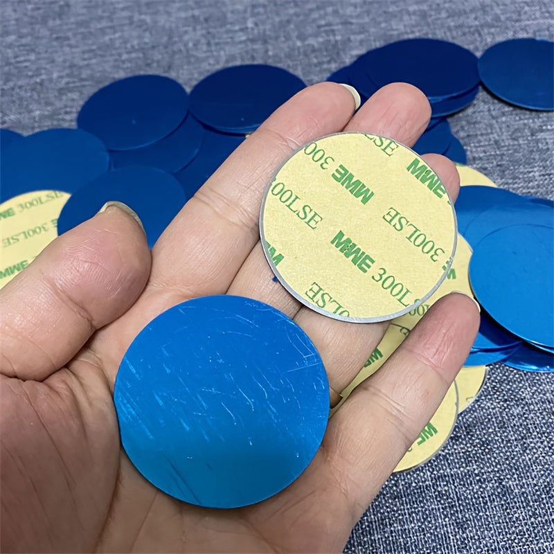 10pcs Magnetic Phone Mount Discs - Durable Iron Plates for Car & Phone Holders, Assorted Sizes (40mm/35mm/30mm/25mm/20mm)