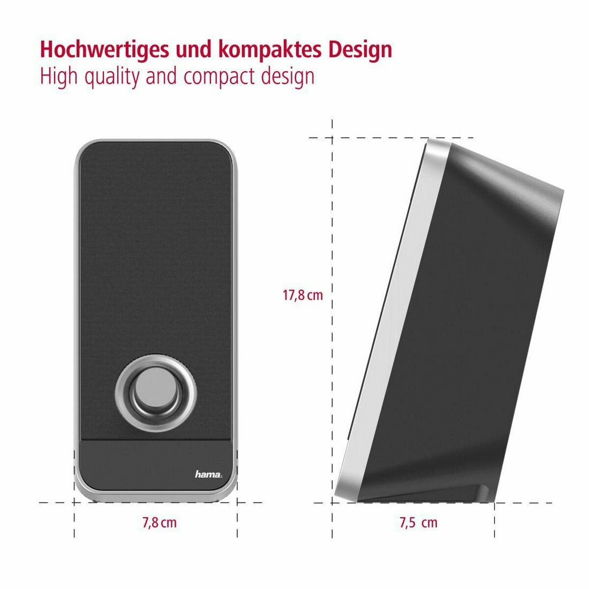 PC Speakers Hama 00173133 Black 6 W 4 W