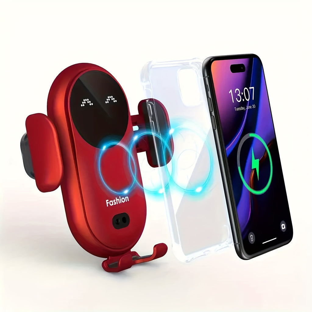 Wireless Car Charger Car Phone Mount Holder Stand Air Vent Auto Clamping Fast Charging for iPhone 16 Pro Max/16/15/14/13/12/11/XS/X/8, for SamSung for Galaxy S24/S23/S22/Note 20 Ultra/Note 10/S10/S9/S8