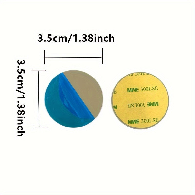 10pcs Magnetic Phone Mount Discs - Durable Iron Plates for Car & Phone Holders, Assorted Sizes (40mm/35mm/30mm/25mm/20mm)