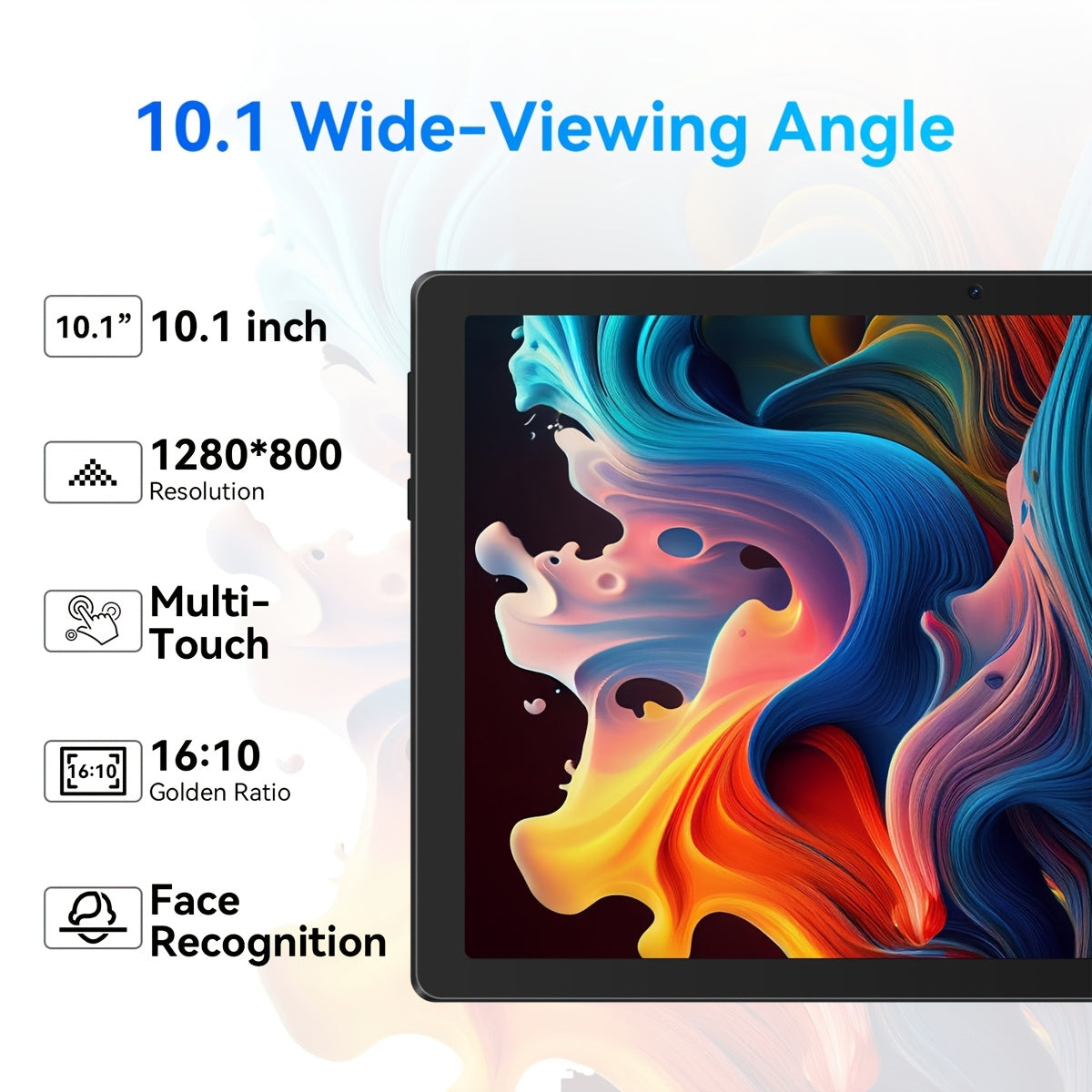 MAYPUG Multi-Function 2-in-1 Tablet with Wireless Keyboard, for Android 14, Octa-core, 10-inch Screen, 8GB (3+5) for RAM, 64GB ROM, Expandable Up to 1TB, WiFi 6, 5MP + 8MP Camera, 1280*800 HD, 5000mAh, with Wireless Keyboard,