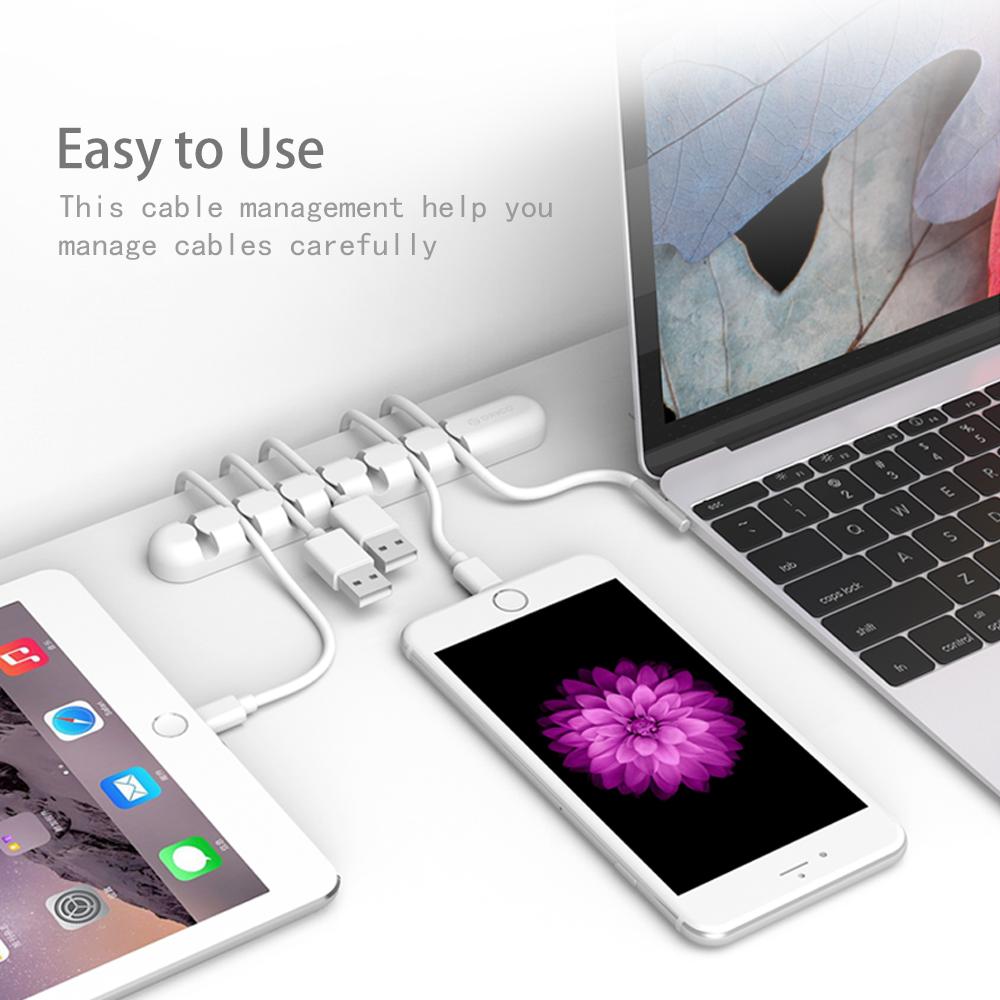 ORICO CBS7 Cable Winder Earphone Cable Organizer Wire Storage Silicon Charger Cable Holder Clips for MP3 ,MP4 ,Mouse,Earphone