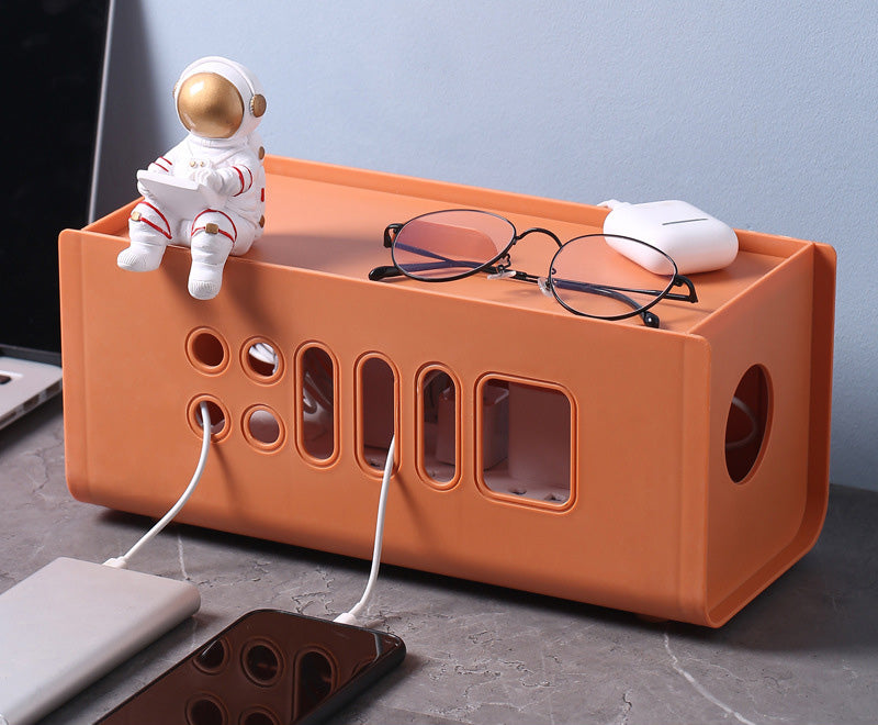 Plastic Socket Wire Storage Box Power Board Wire Box Hub Box Socket Charger Storage Organizer Box