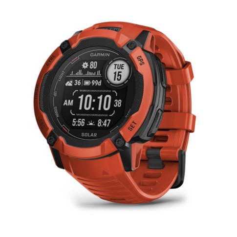 Смарт часовник Garmin Instinct 2X, Solar, Flame Red (010-02805-01)