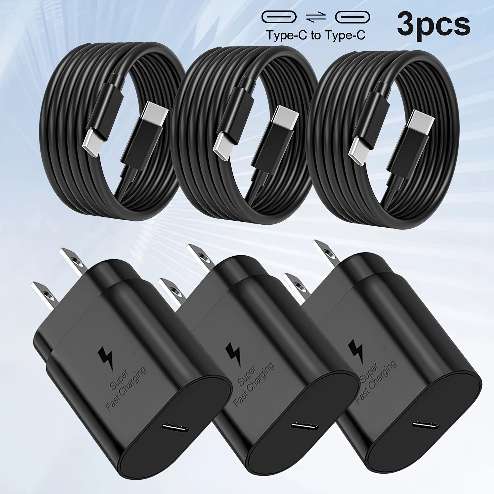 20W Fast Charger - Wall Charger with 4ft Type C Cable for Samsung Galaxy S23 Ultra/S23/S23+/S22/S22 Ultra/S22+/S21 Ultra/S20 Ultra/Note 20/Note 10/Z Fold 3 - Rapid Charging and Compact Design
