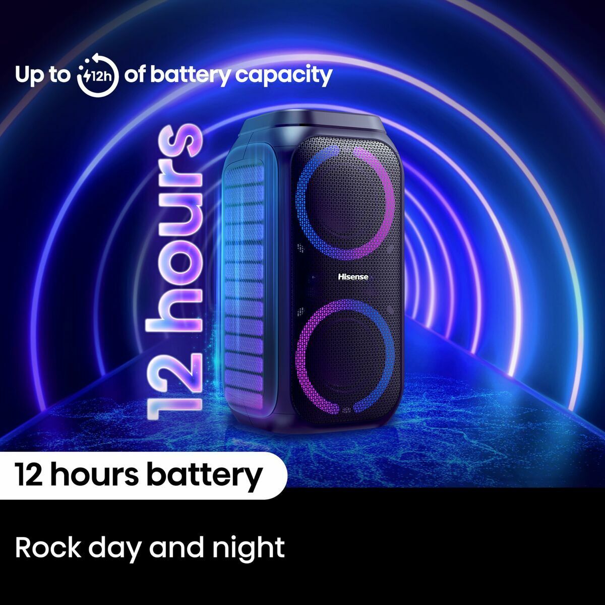 Portable Bluetooth Speakers Hisense PARTY ROCKET160 Black