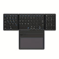 1pc JOMAA Compact Folding Wireless Keyboard for iPad Air 2, Touchpad Design, Windows 10 Compatible, USB Cable Included, Rechargeable Polymer Battery, Smart Hand Orientation, Wireless Connectivity
