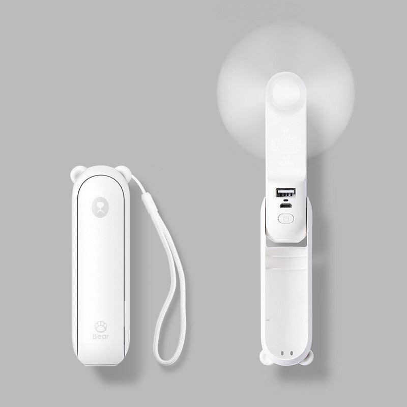 Cool Breeze Companion: Portable Fan with Power Bank Power!