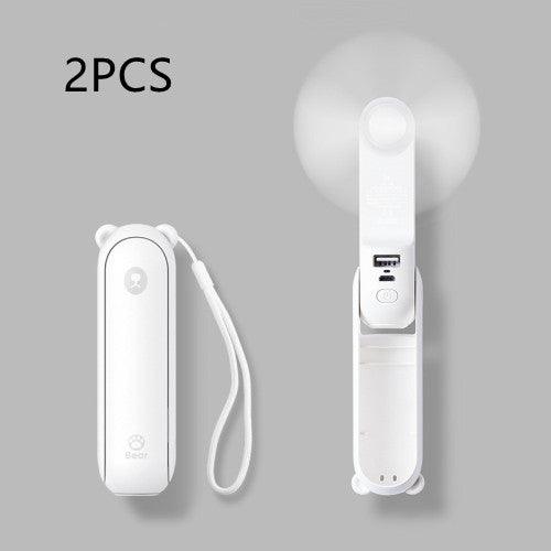 Cool Breeze Companion: Portable Fan with Power Bank Power!