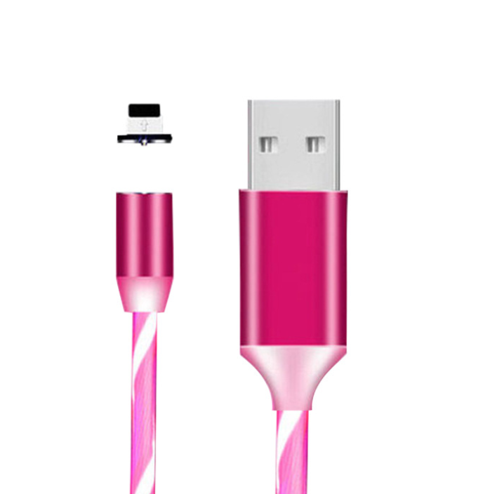 Colorful LED Light Type-C USB Cable for Samsung Fast Charging Cable for Xiaomi Redmi Note  Magnetic Cable Cord Universal Cables