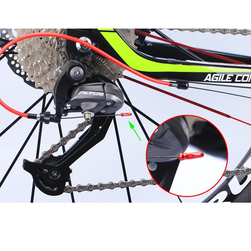 30pcs Aluminum Bicycle Brake Shifting Cable End Cap Ultralight 7 Colors Derailleur Line  Cover Cables Accessories