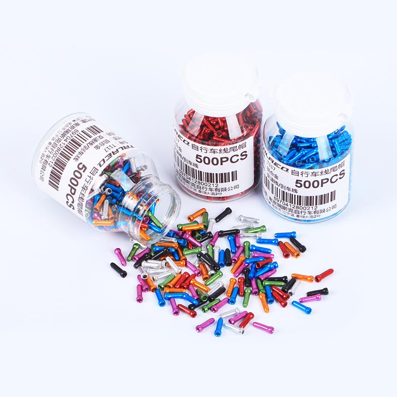 30pcs Aluminum Bicycle Brake Shifting Cable End Cap Ultralight 7 Colors Derailleur Line  Cover Cables Accessories