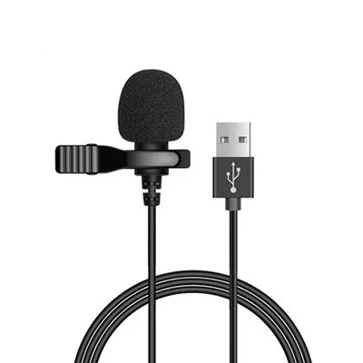 3.5mm Mini Microphone For PC Laptops Type C Lapel Clip-on Microphone For Smart phone USB Professional Micro Mic For DSLR Camera