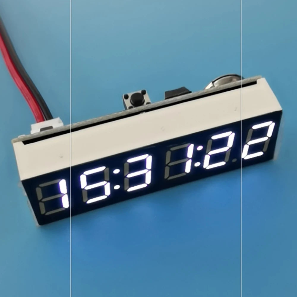 0.36" 6-bit Clock LED Digital Electronic Clock W Second Display Module Power Off Memory Brightness Adjustment Dc 5V 12V