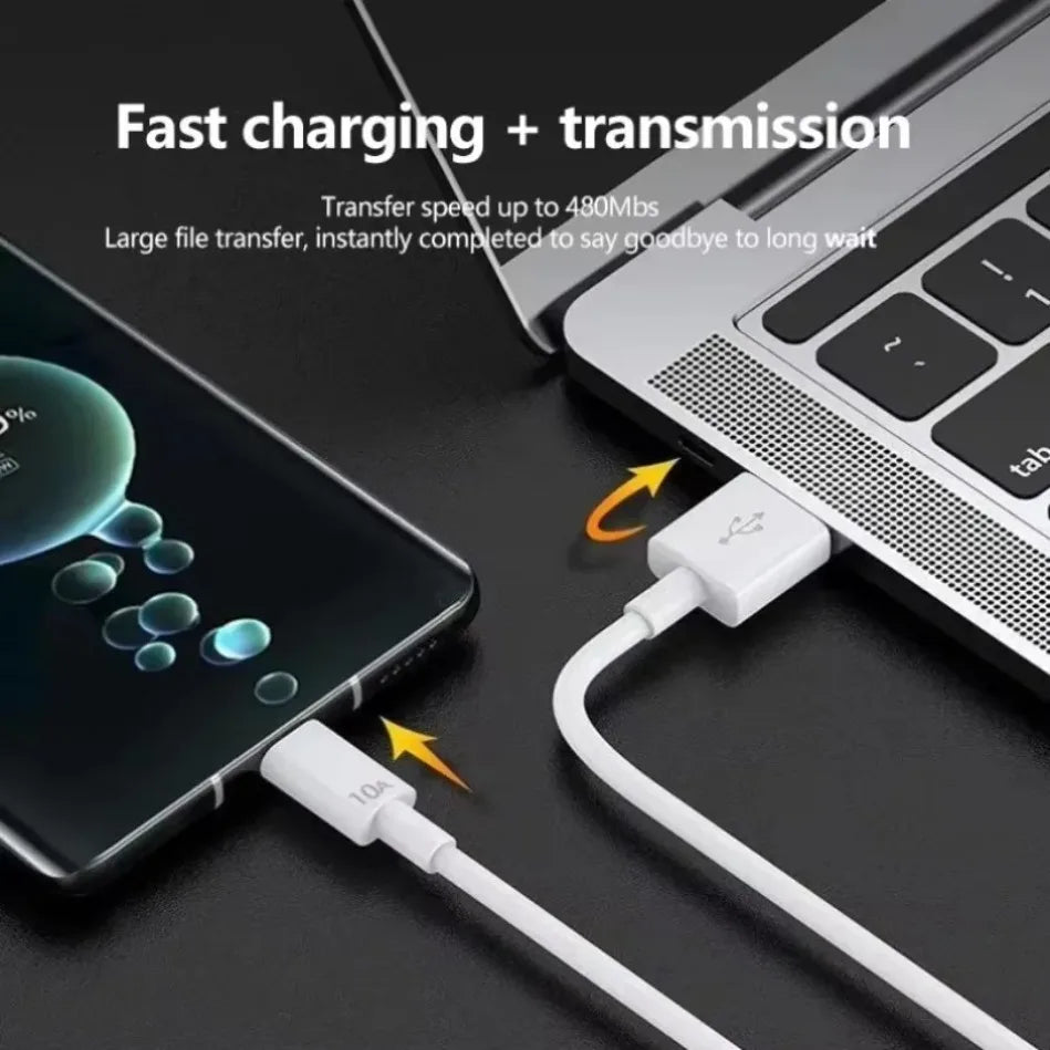 Universal Fast Charging USB C Data Cable 120W USB Type C Cable 1M/1.5M/2M For Xiaomi Smasung S24 S23 Huawei P70 Honor Data Cord