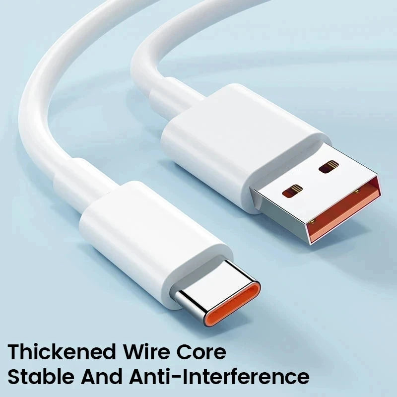 Fast Charger Type-C Cable For Xiaomi 10 11 12 Lite 13T Redmi Note 11T 12T 13 Pro POCO F4 F5 X4 GT X5 X6 Quick Charge