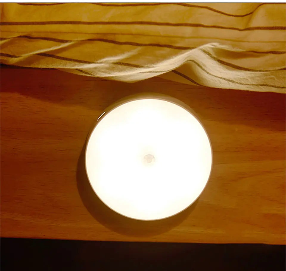 Motion Sensor Light Bedroom Night Light Room Decor USB LED Lamp Rechargeable Home Decoration Lights For Stairs Hallway Closet