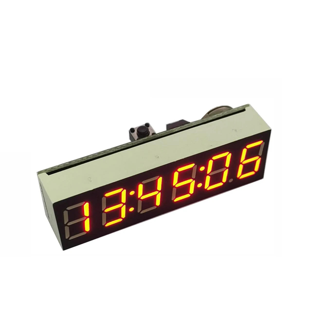 0.36" 6-bit Clock LED Digital Electronic Clock W Second Display Module Power Off Memory Brightness Adjustment Dc 5V 12V