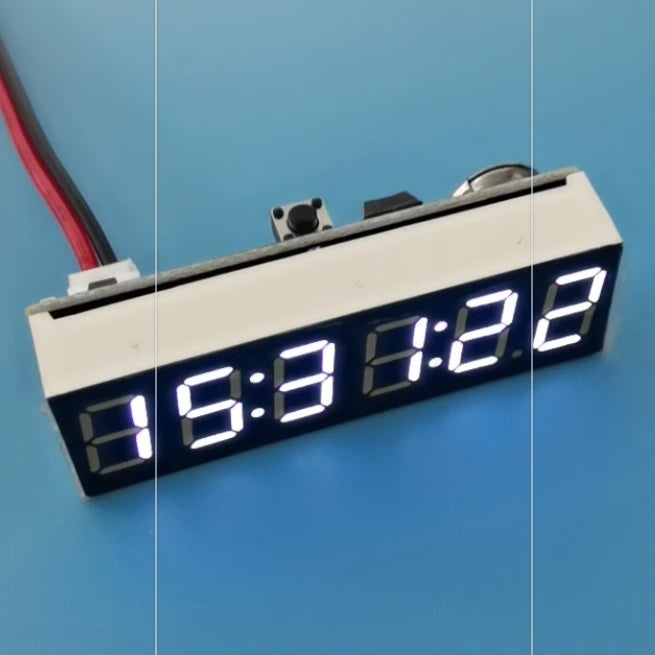 0.36" 6-bit Clock LED Digital Electronic Clock W Second Display Module Power Off Memory Brightness Adjustment Dc 5V 12V