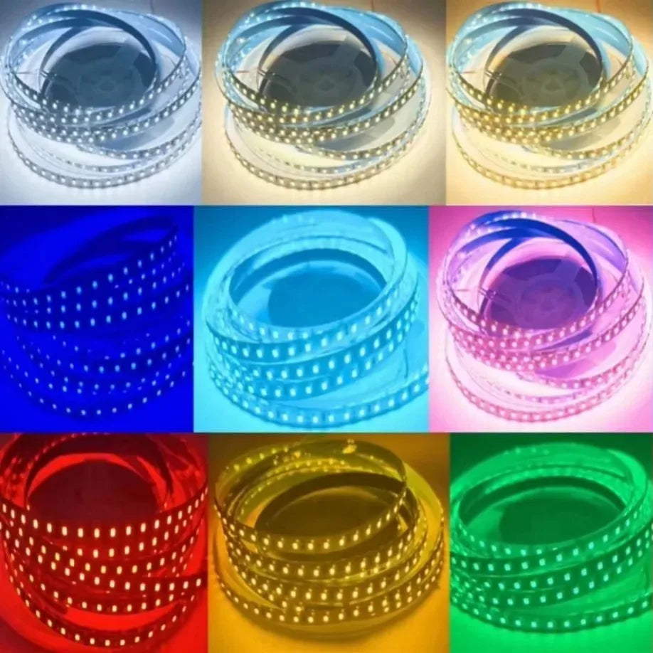 120LEDs/m DC12V 24V Home Lamp Strip 2835 LED Strip Decor Red Ice Blue Green Yellow Pink Flexible And Cuttable 2835 Soft Lamp Bar