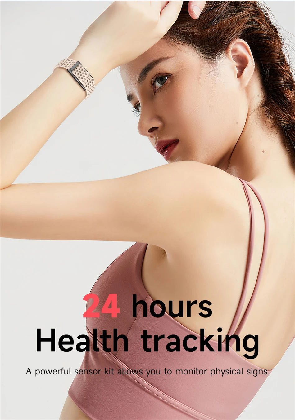 Smart Wristband Wearable Fitness Multi-Sport All-Day Automatic Continuous Monitoring Health Data Improve Sleep Stress Wellness
