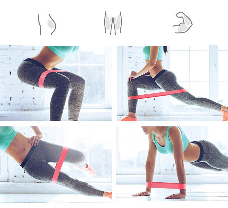 1Set Elastic Bands For Fitness Resistance Bands Exercise Gym Strength Training Fitness Sport Crossfit Workout Equipment
