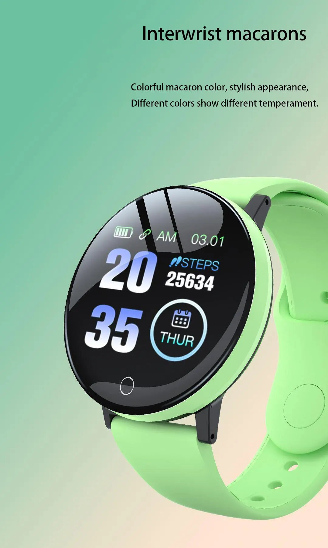 2025 New D18 Multifunctional Smart Watch Men & Women Bluetooth Connected Phone Music Fitness Sports Bracelet Sleep Monitor watch