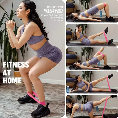 1Set Elastic Bands For Fitness Resistance Bands Exercise Gym Strength Training Fitness Sport Crossfit Workout Equipment