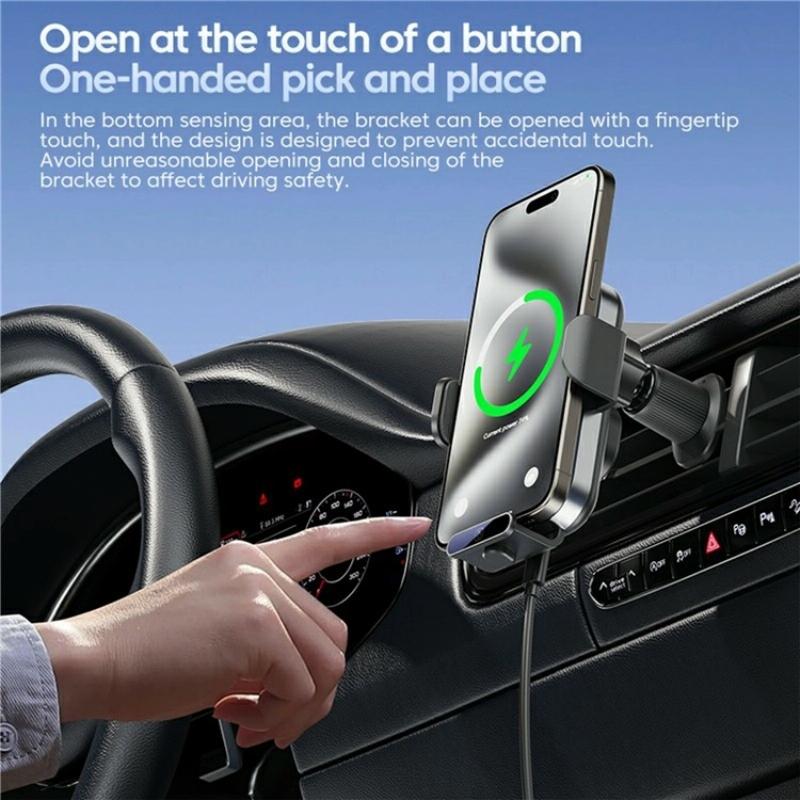 NNEDSZ Intelligent Induction Wireless Car Charger - 66W High Power