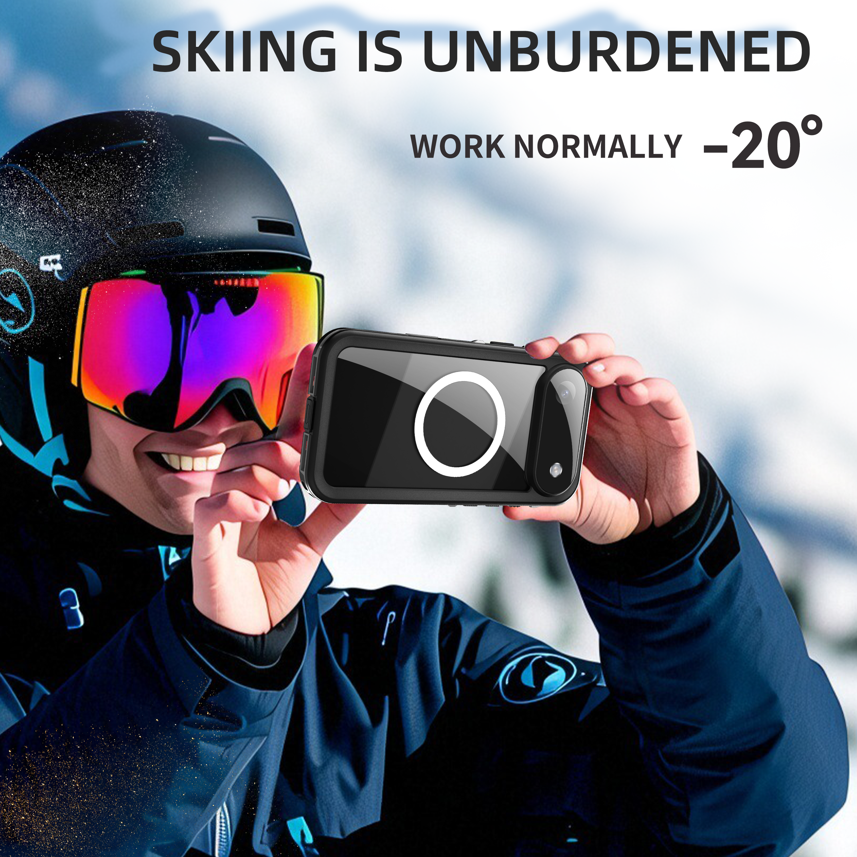 NNEDSZ iPhone 17 Air Waterproof Case Heavy Duty Case