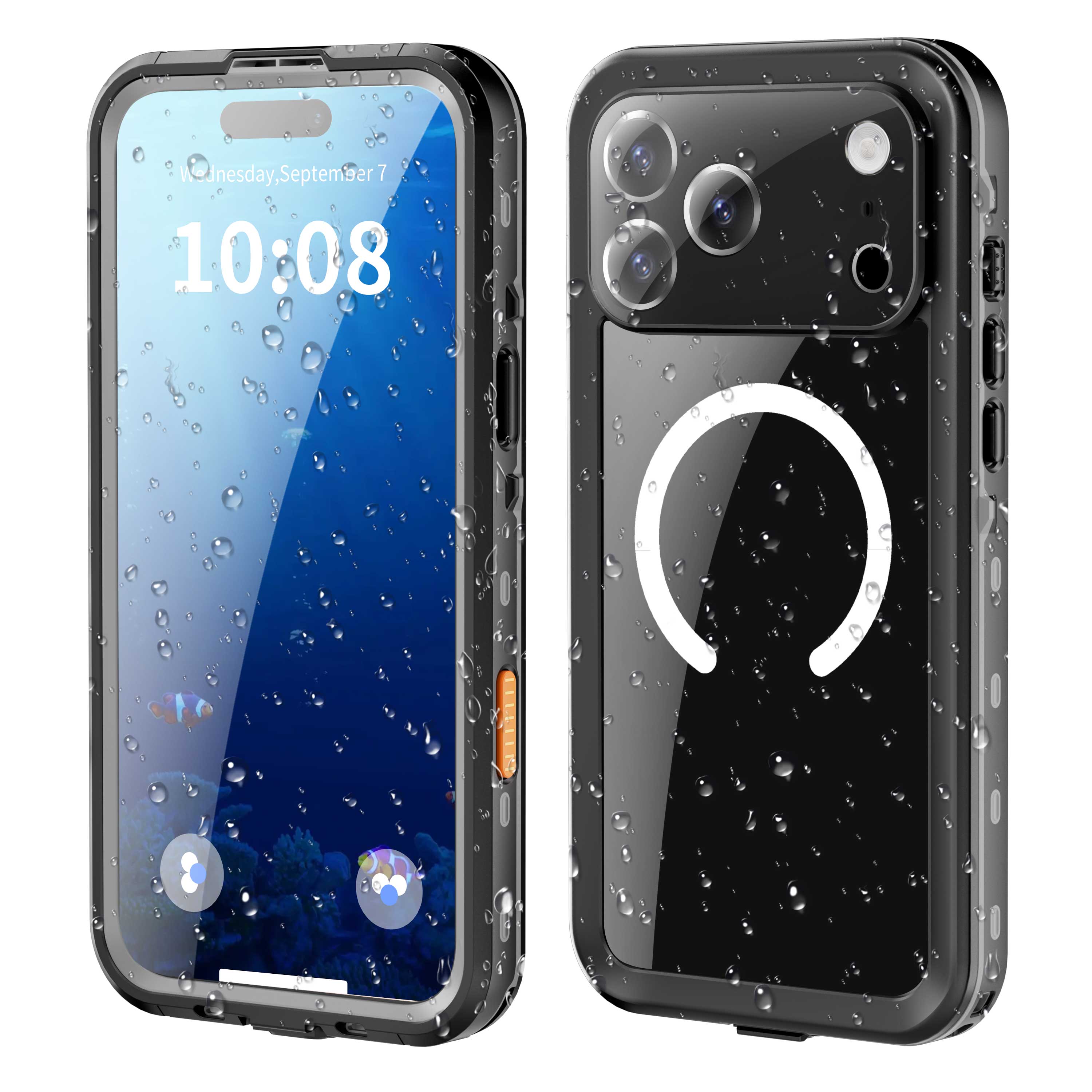 NNEDSZ iPhone 17 Pro Max Waterproof Case Shockproof Case