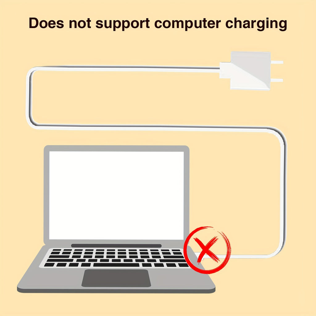6-Port Compact PD Fast Charger - High-Speed Laptop Power Adapter with Foldable Design, 5Ft AC Extension Cord, and Multi-Device Compatibility for MacBook Pro/Air, iPad Pro, iPhone 14/13/12, Galaxy Note20, S22, Pixel, and More