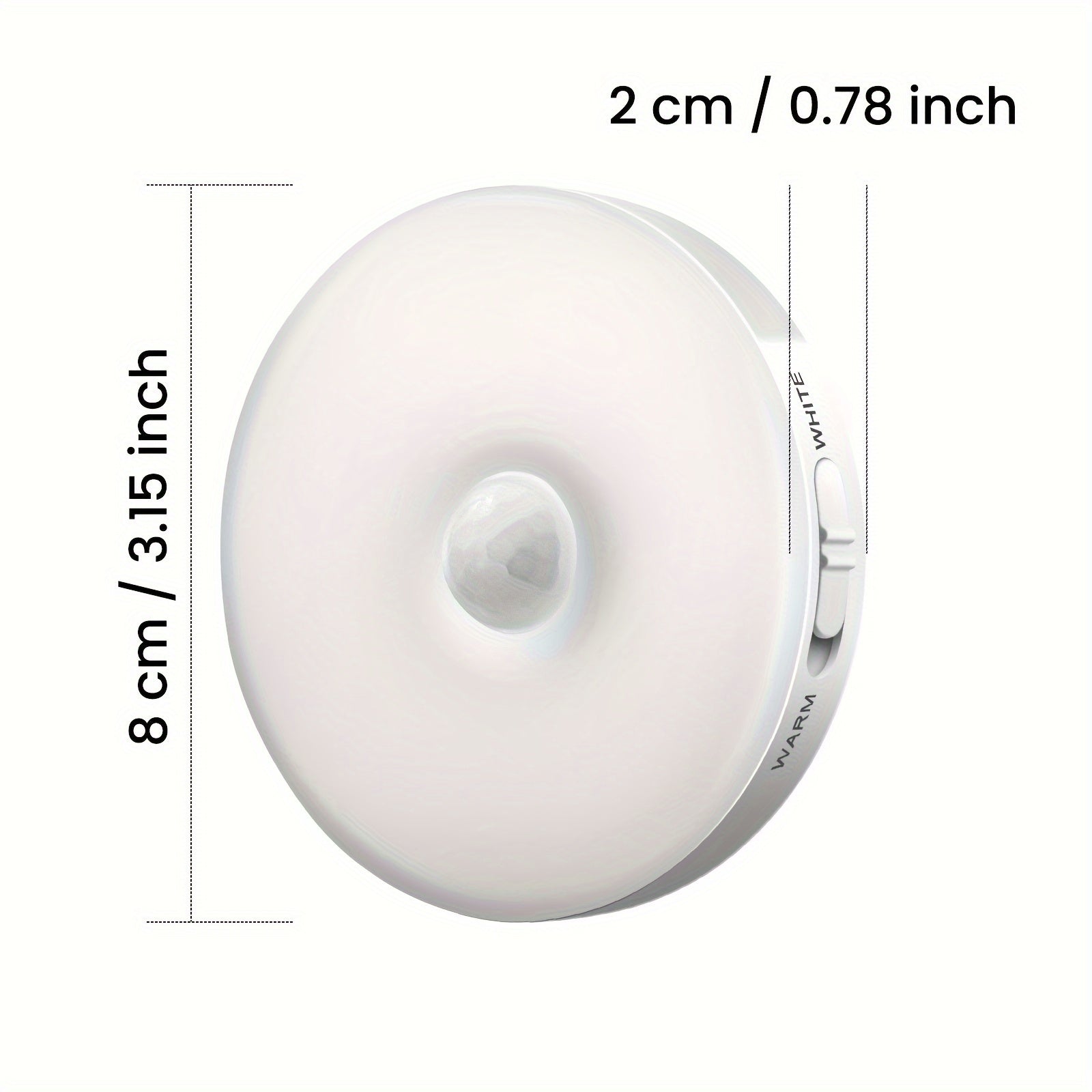 Homelist Motion Sensor Lights Indoor  6 Pack Wireless LED Rechargeable magnetic Stick on Wall Night Light Battery Operated USB Charging Stair  Corridors Closet Kitchen Light Under Cabinets Puck Light