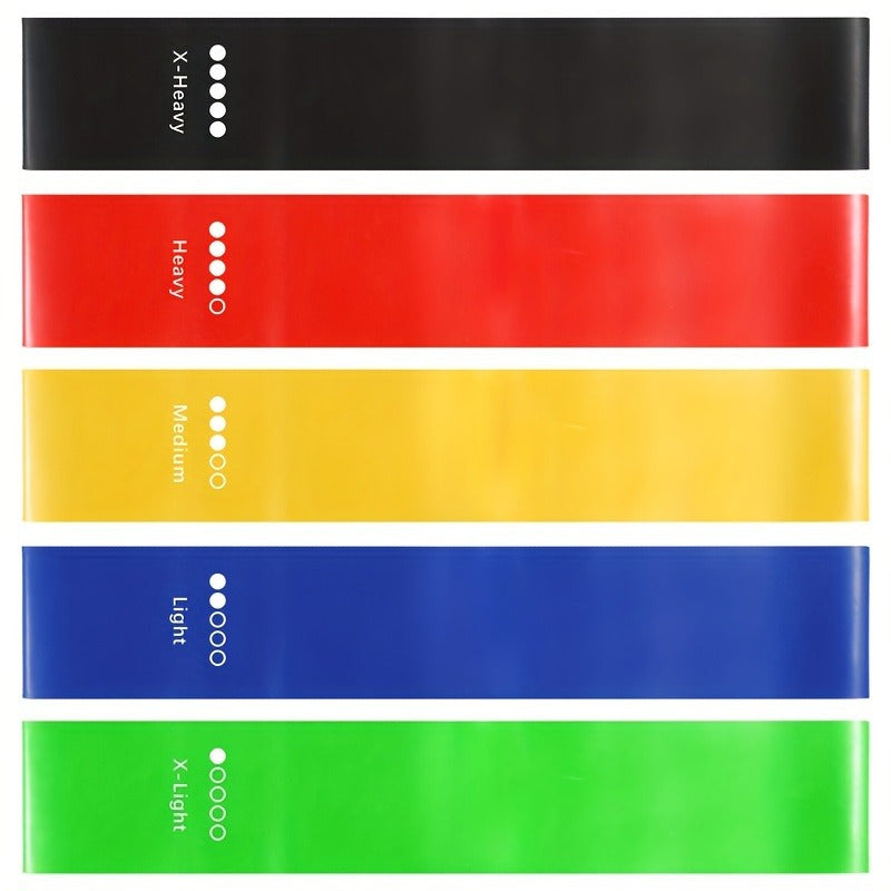 10 PACK Portable Fitness Tools Suitable for Body Exercise, Resistance Loop Exercise Bands Set, Light-Heavy Duty Resistance Band Suit Stretch, Yoga, Pilates and Gym Sports Equipment Yoga Tools, Physical Relaxation Bands, Elast