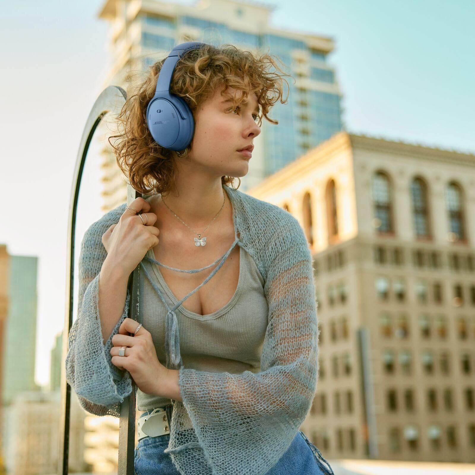Bose QuietComfort Bluetooth Headphones, Wireless Headphones with Active Over Ear Noise Cancelling and Mic, Deep Bass, Up to 24 Hours of Playtime - Best for Christmas, Perfect Birthday Gift for Women and Men