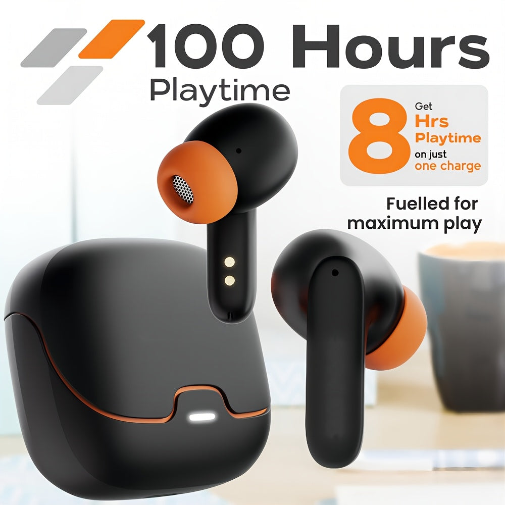 [Smart Bluetooth Headphones] AI Translation Smart Bluetooth Headphones | 4 Mic ENC Noise-cancelling TWS Earbuds, 140+ Languages Real-time Translation, 550mAh Ultra Long Standby, Music Playback, Mobile Phones & Conference Brie