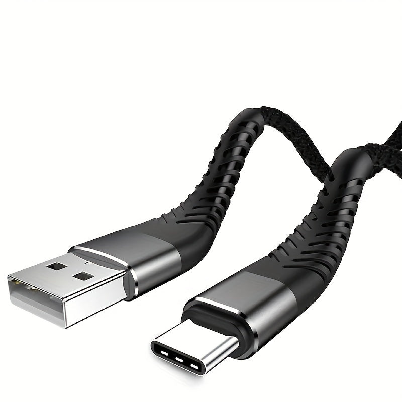 3ft 6ft 10ft USB C Cable 3A Fast Charging, Type C Cable Braided Fast Charger Cord Compatible With Samsung Galaxy Note 10/10+ Plus/9/8, S20 S10 S9 S8 Plus, S10E, A10e A20 A30 A40 A50 A70 A80