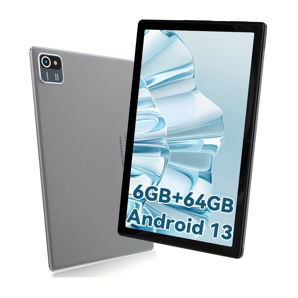 AEEZO 10.1-inch Quad-Core/Octa-Core Tablet, 64GB ROM, 6GB/12GB RAM, Android 13/14, 5000mAh Battery, 800x1280. Options: Tablet Only: Tablet + Wireless Keyboard + Mouse + Stylus Without Electricity+ Headphones + Foldable Case;