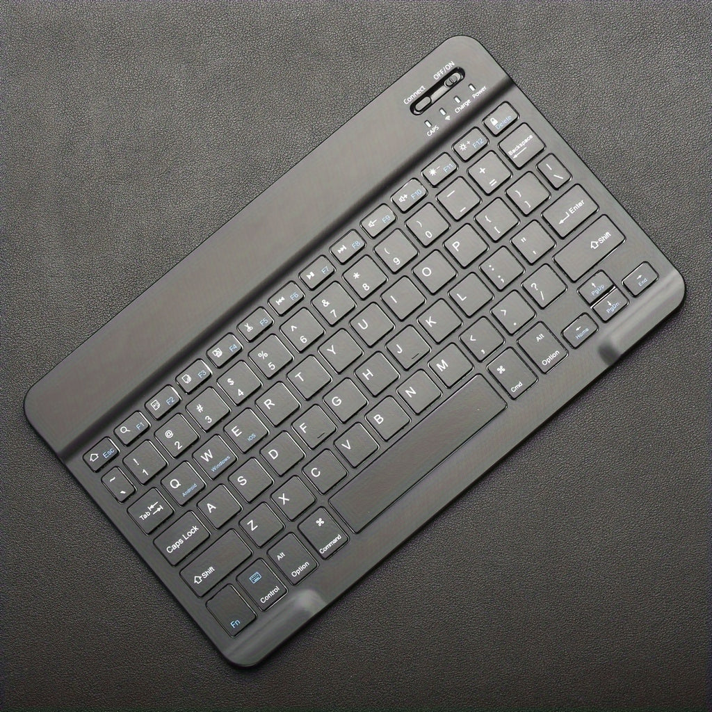 Suitable For Ipad, Ipad Pro, Ipad Mini, Ipad Air, Rechargeable Ultra-Thin Wireless Keyboard For Apple, Iphone, Samsung Tablet Smartphone IOS Android Windows, Portable Mini Wireless 10 Inch Keyboard