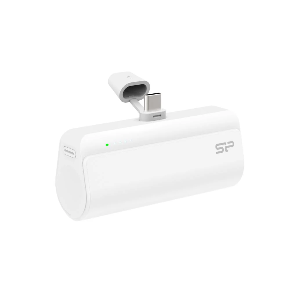 Silicon Power QD50 Power Bank 5000mAh fehér (SP5K0MAPBKQD500W) (SP5K0MAPBKQD500W)