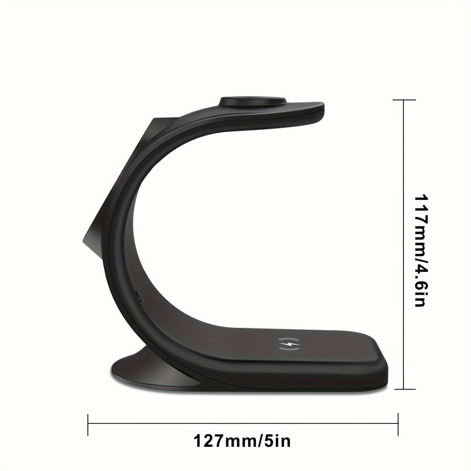 Triple Mode Magnetic Wireless Charger Stand - Wireless Chargers - 3-in-1 Fast Charging Solution for iPhone 16, 15, 14, 13, 12 Pro Max/Pro/Mini/Plus, iWatch SE/8/7/6/5/4/3/2, and AirPods with Compact Design and Safe Charging