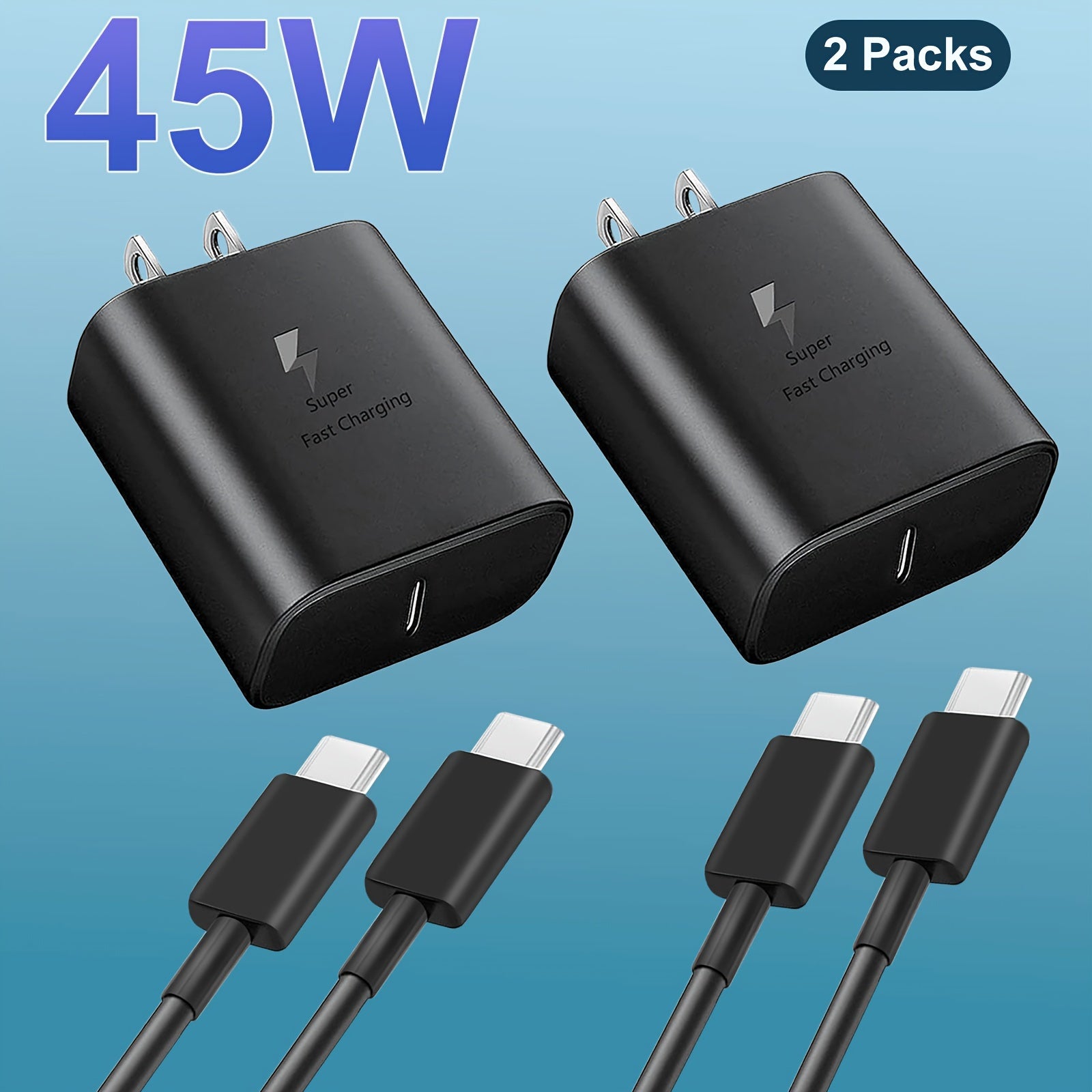 For Samsung Charger USB-C Super Fast Charger with 4FT Type 45W Charging Cable Cord Charger for Samsung Ultra/S23/S23+/S22/S22 Ultra/S22+/S21, Z Fold 5/Z Fild 5, Tab S8/S8+/S7/S7+,